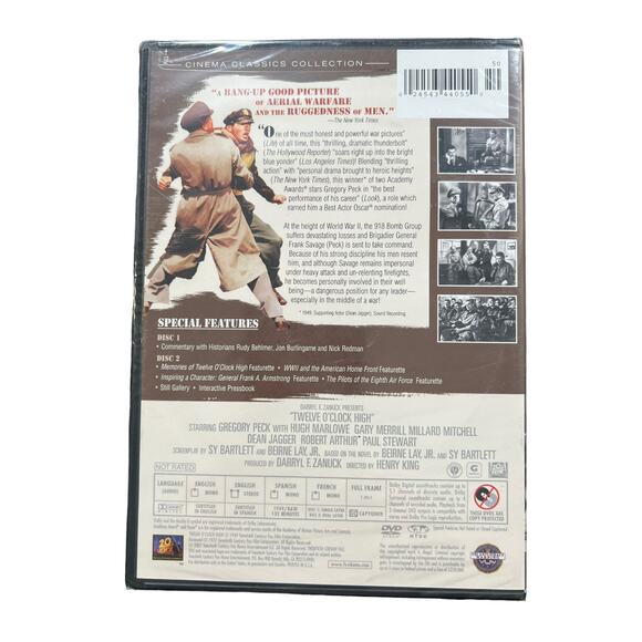 Twelve O'Clock high Gregory Peck DVD 2 Disc Set New - Picture 2 of 2